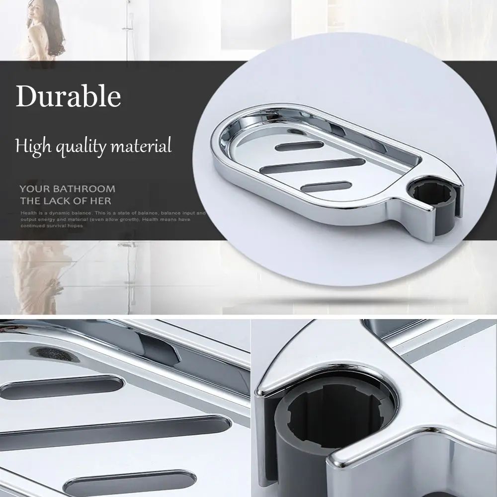 Adjustable Shower Rail Soap Dish Holder or 22 24 25 mm Home