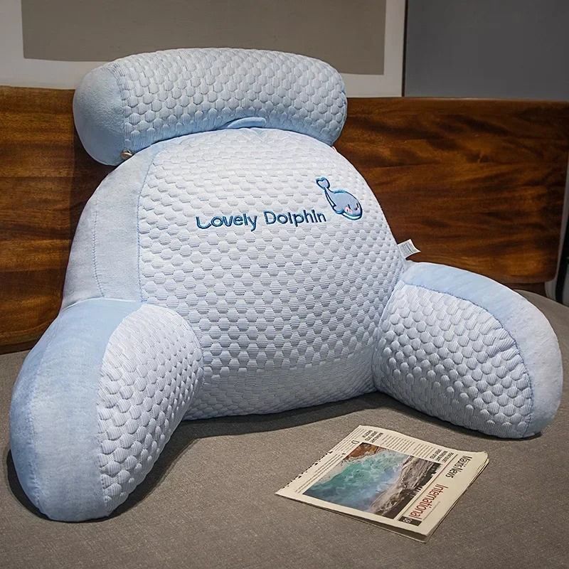 Ice Peas Bedside Cushion Soft Backrest Reading Pillow