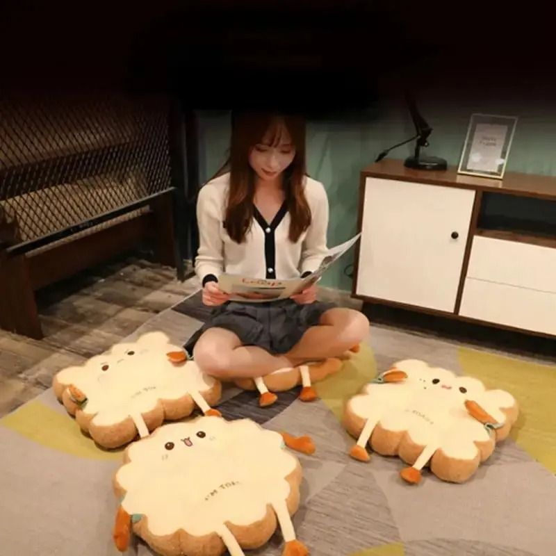 Toast Plush Seat Cushion