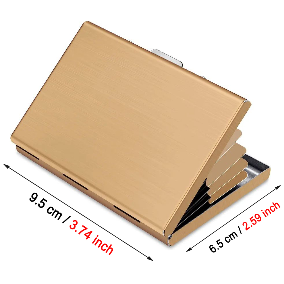 Slim RFID Blocking Aluminum Credit Card Holder Wallet