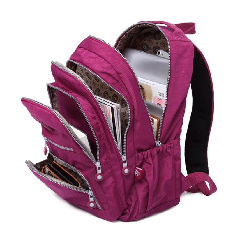 TEGAOTE Aesthetic School Backpack – Waterproof Nylon Laptop Bag and Travel Backpack Purse for Teen Girls & Women