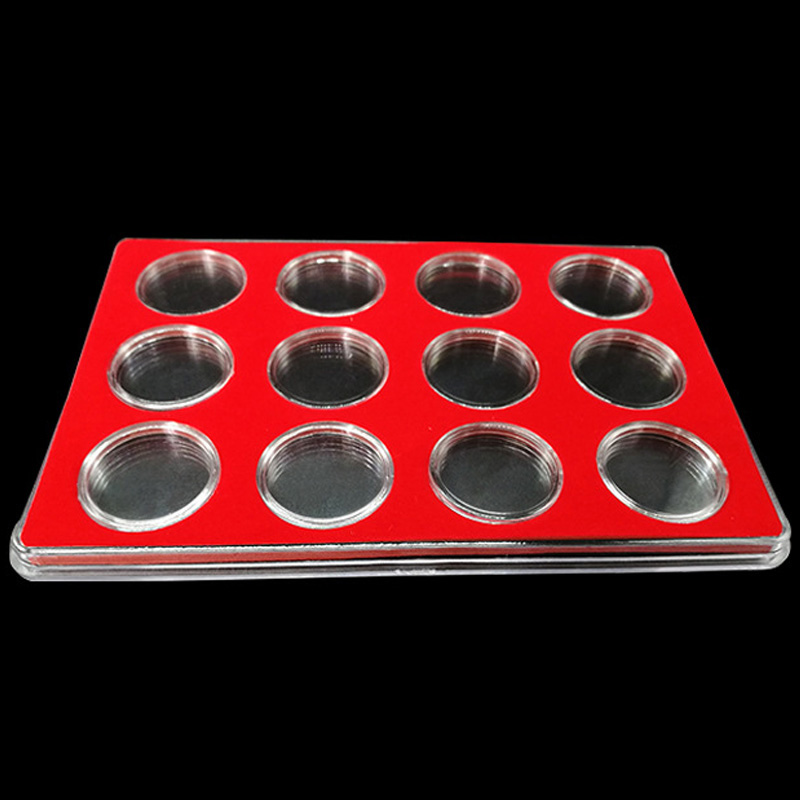 Clear Coin Storage Case Protective Coin Holder Box Organizer