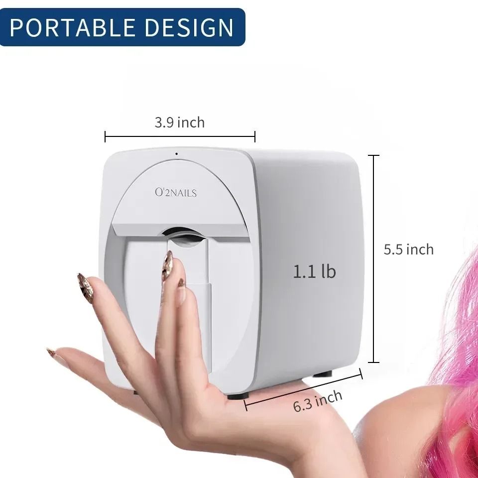 Smart Nail Printer with 3D Wireless Nail Art and Ink Cartridge