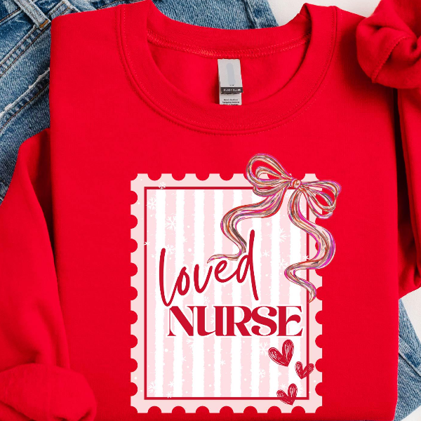 Nurse Valentines Day Sweatshirt, Registered Nurse Shirt, Pediatric Love Sweater, Cute Hospital Staff Gift