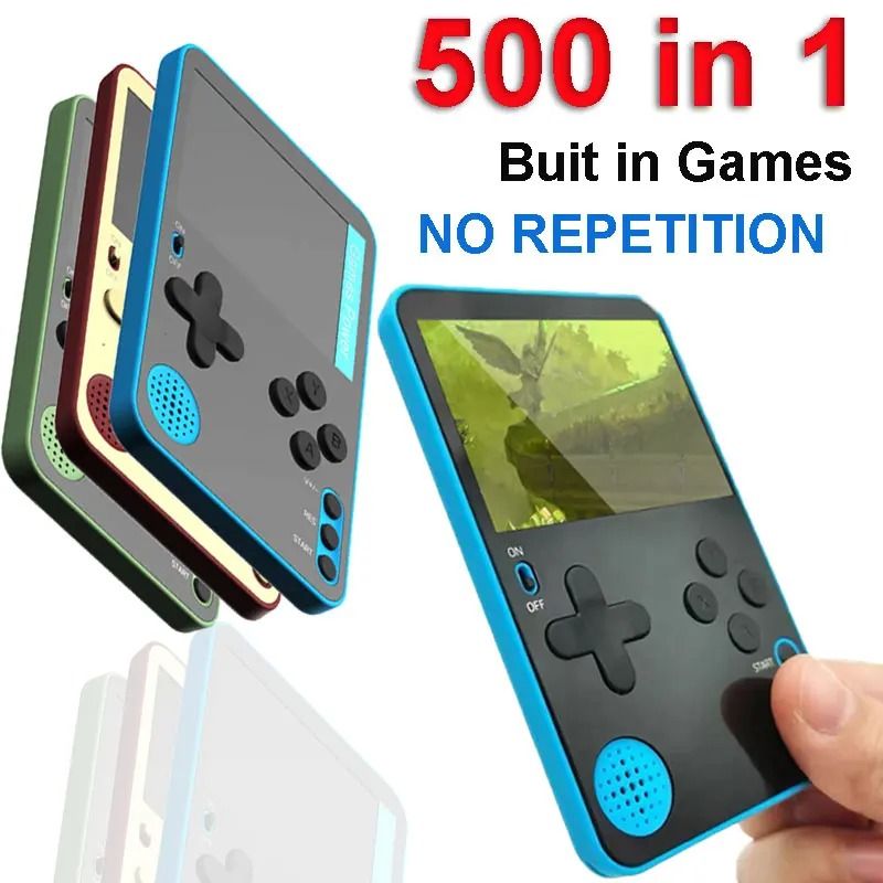 Handheld Retro Game Console | 500 Classic Games Portable Player