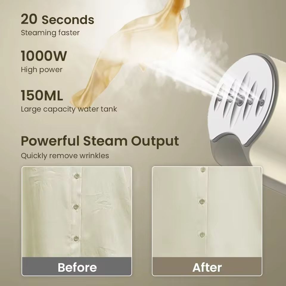 Compact Handheld Garment Steamer Fast Heat Fabric Wrinkle Remover