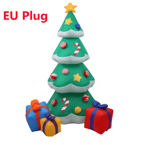 7FT 2.1M Christmas Inflatable Tree with LED Lights Indoor & Outdoor Holiday Decoration
