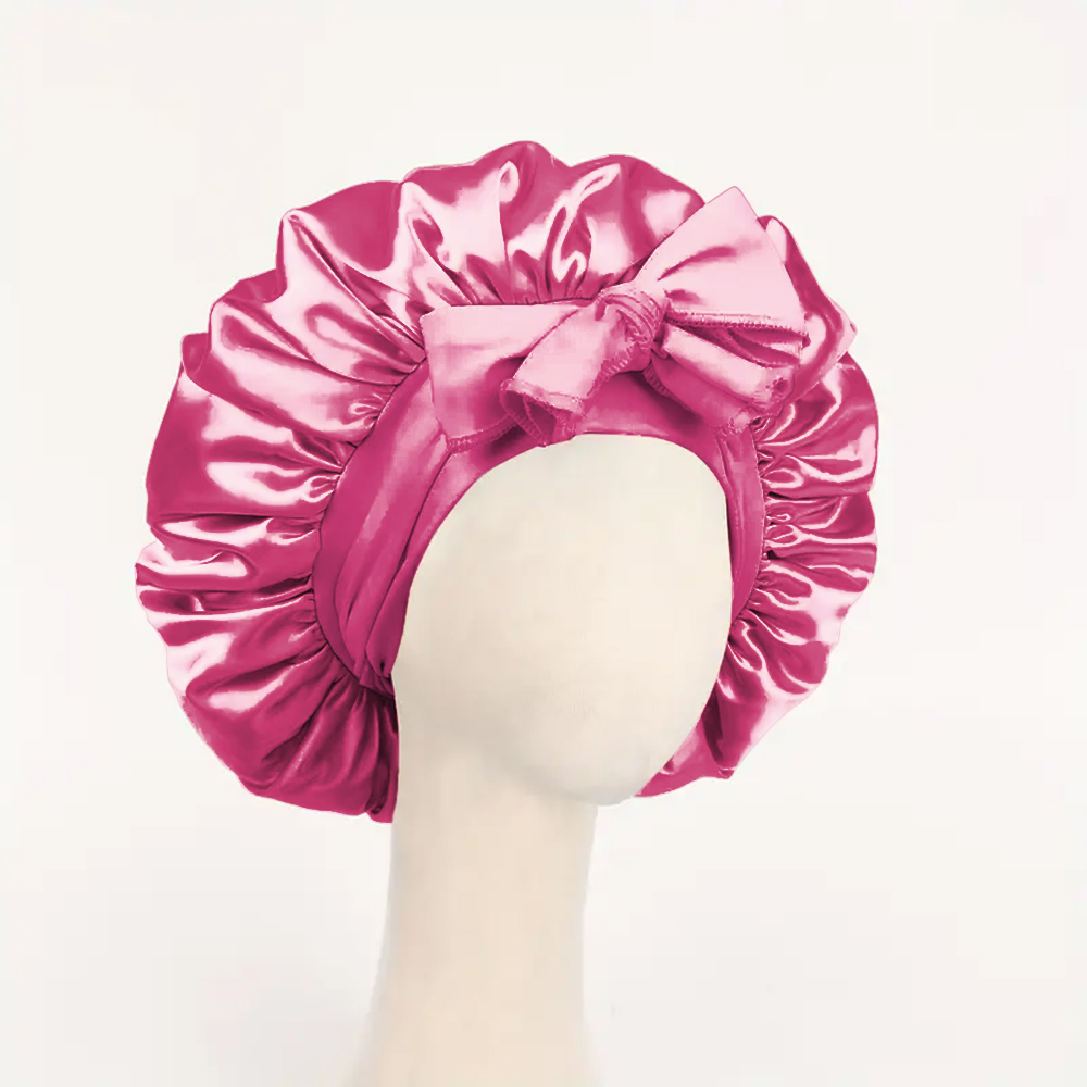 Adjustable Satin Sleep Hair Bonnet Premium Satin Hair Protection Cap