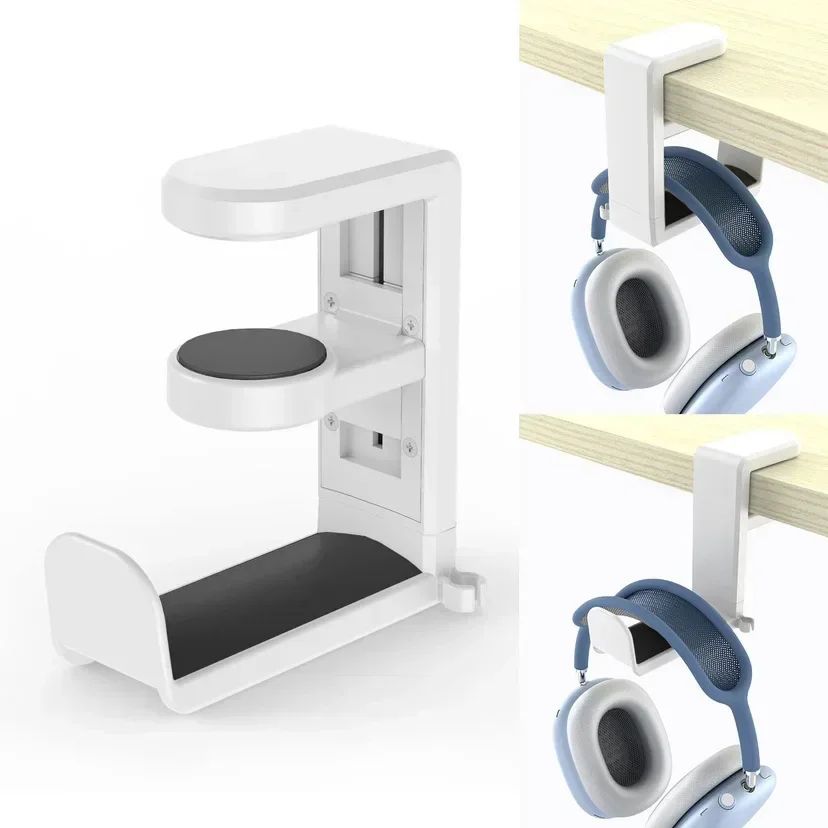 Rotating Desk Clip Headphone Holder