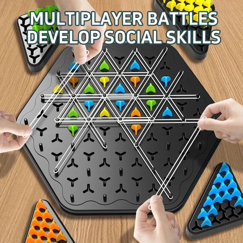 Triangle Strategy Chess Board Game for Kids and Adults