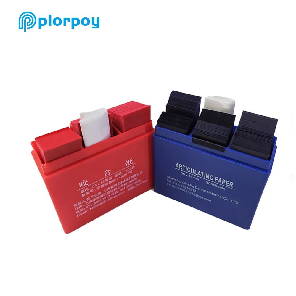 PIORPOY 300Pcs Dental Articulating Paper Strips – Occlusive Orthodontic Test Paper for Teeth Care, Whitening & Bite Adju