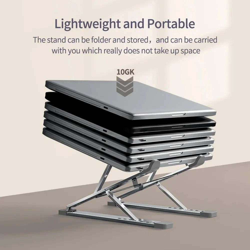 Adjustable Aluminum Laptop Stand | N3/N8 Foldable Cooling Interface