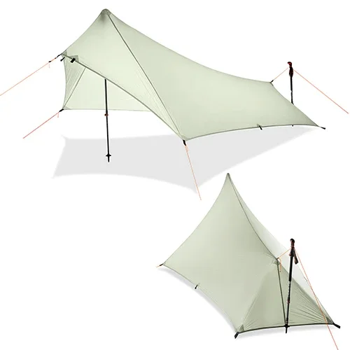 Ultralight Camping Tarp Waterproof Rain Fly Silnylon Backpacking Shelter