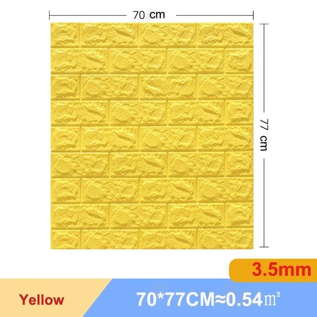 3D Brick Wall Sticker Self Adhesive Foam Panels Peel and Stick Wallpaper Set