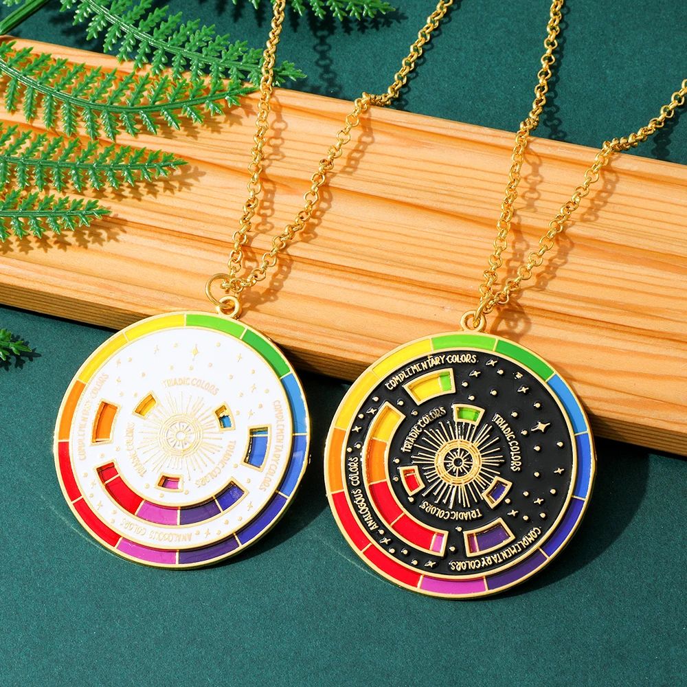 Color Wheel Keyring for Painters, Interactive Art Keychain & Gift for Artists