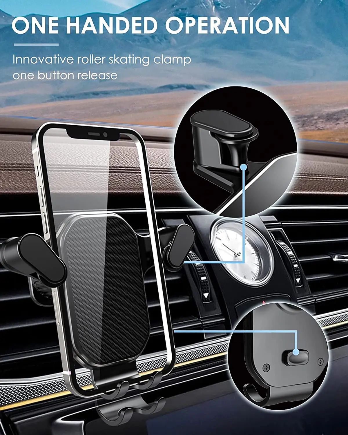 Gravity Air Vent Car Phone Holder