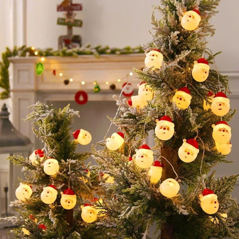 Santa Claus LED String Light Garland