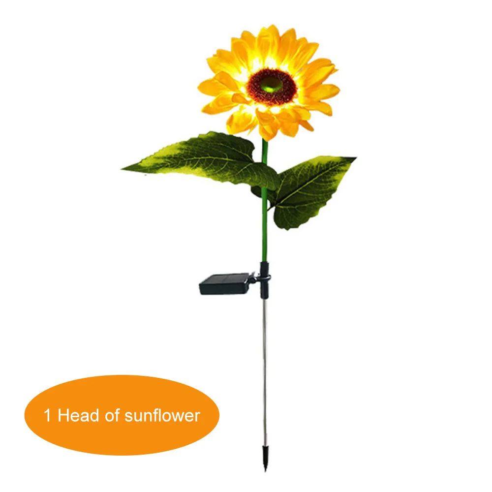 Solar Sunflower Garden String Lights