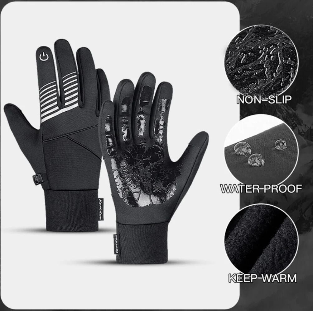 Winter Tactical Waterproof Touchscreen Gloves Non-Slip Thermal Gear for Outdoor Hiking and Cycling