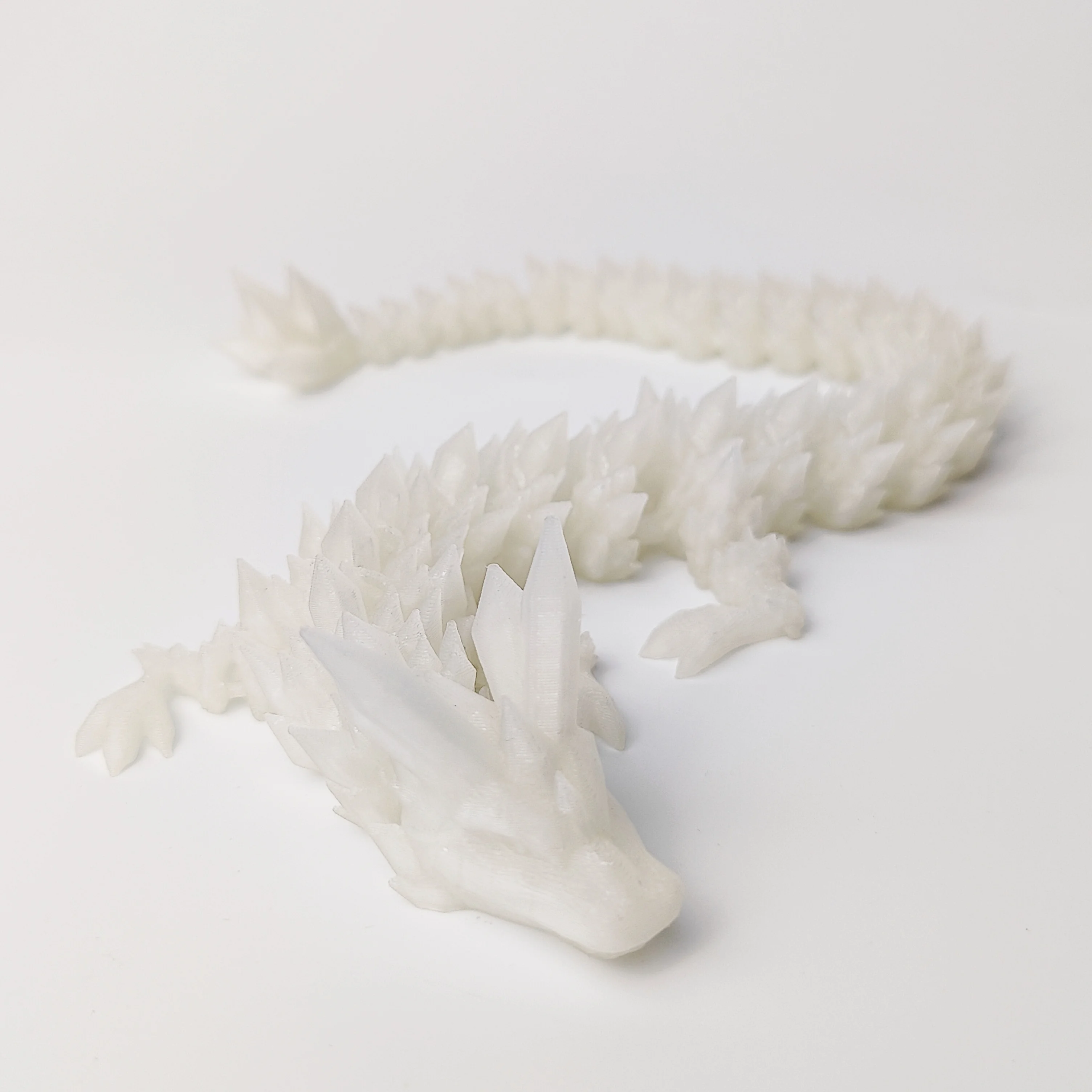 Divine Dragon Statue, Printed Night Light Dragon Sculpture, Aquarium Decoration