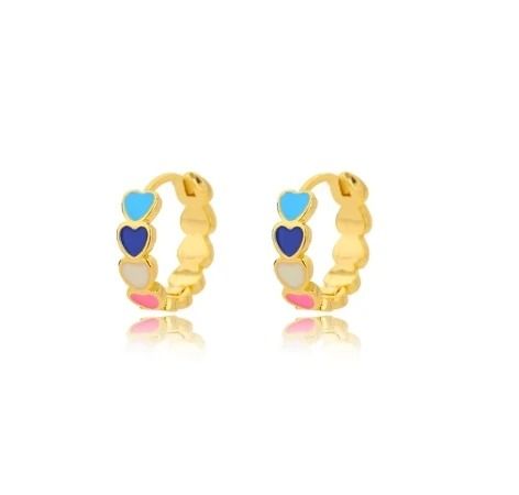 Stainless Steel Star Hoop Earrings