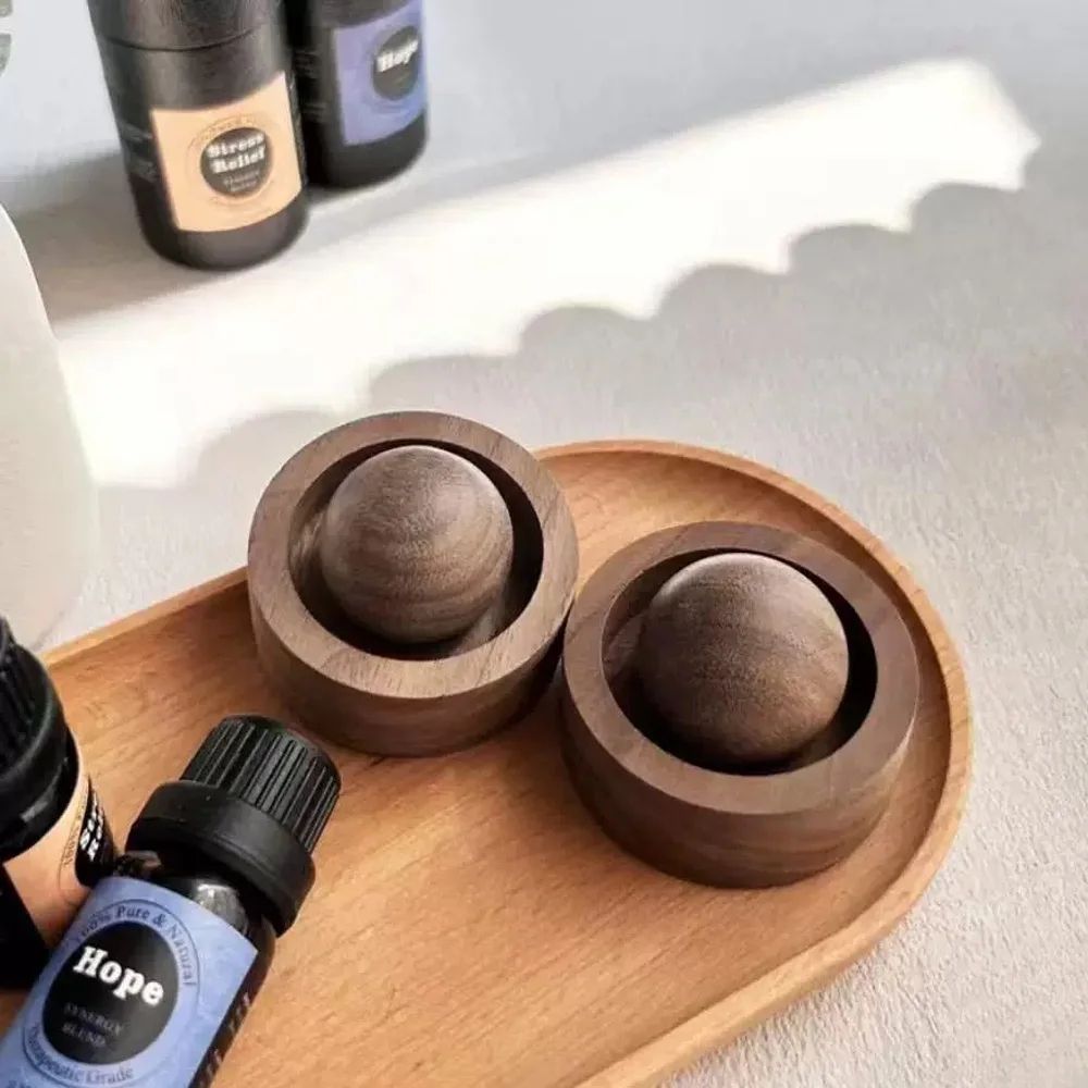 Natural Solid Wood Aromatherapy Diffuser Sphere