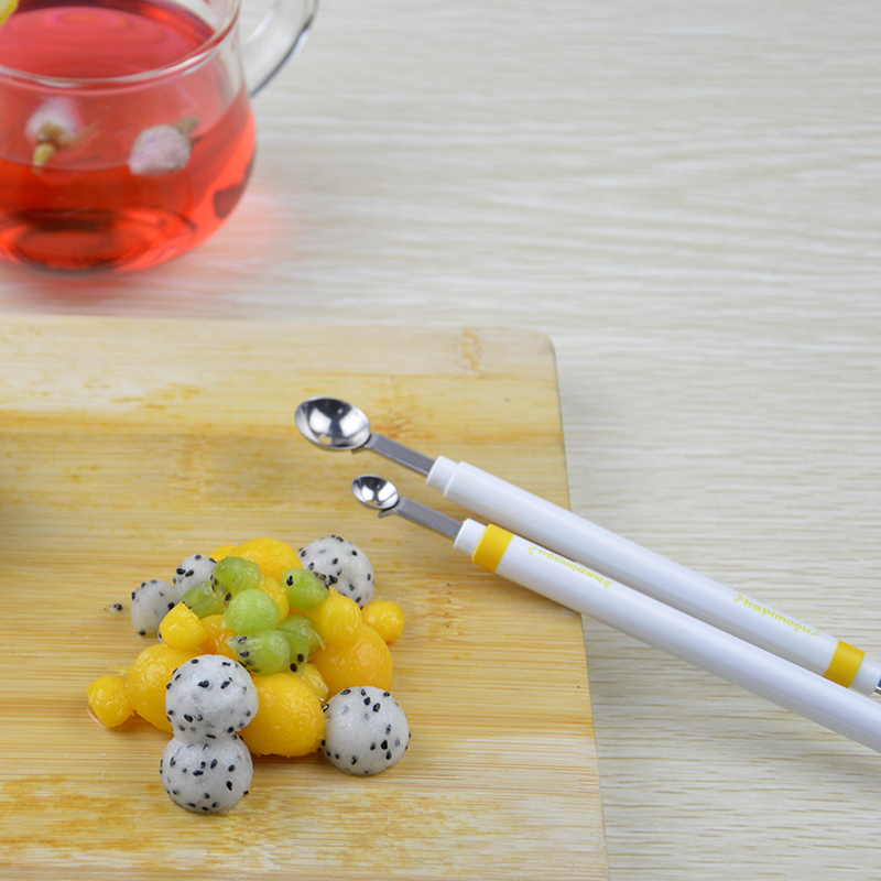 Stainless Steel Mini Apple Ball Digger, Melon Spoon Ice Cream Scoop, Kitchen DIY Accessories Gadget