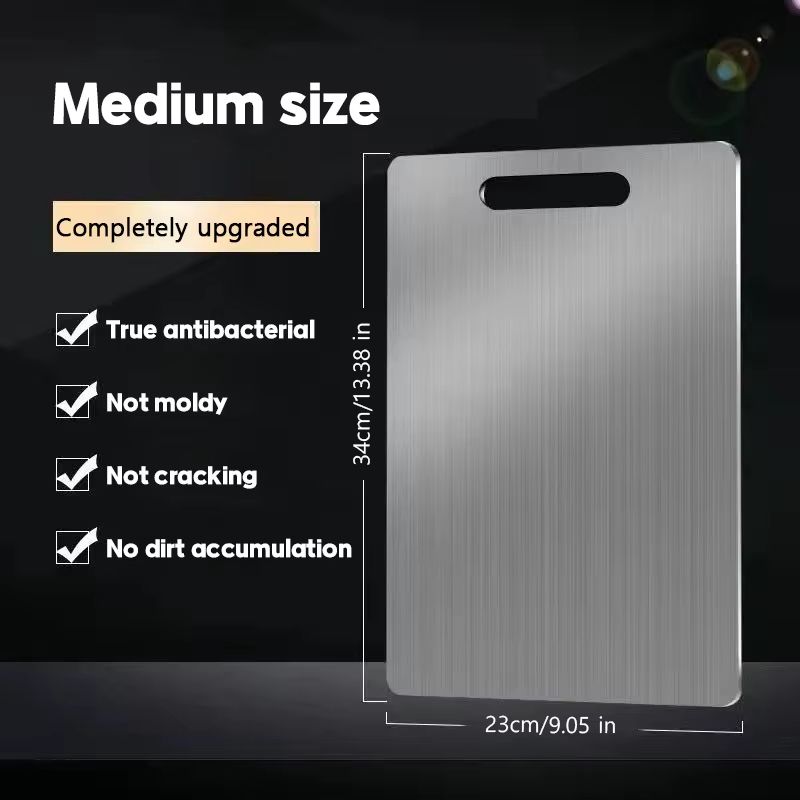 316 Stainless Steel Double Sided Cutting and Kneading Board – Hygienic Kitchen Prep Panel