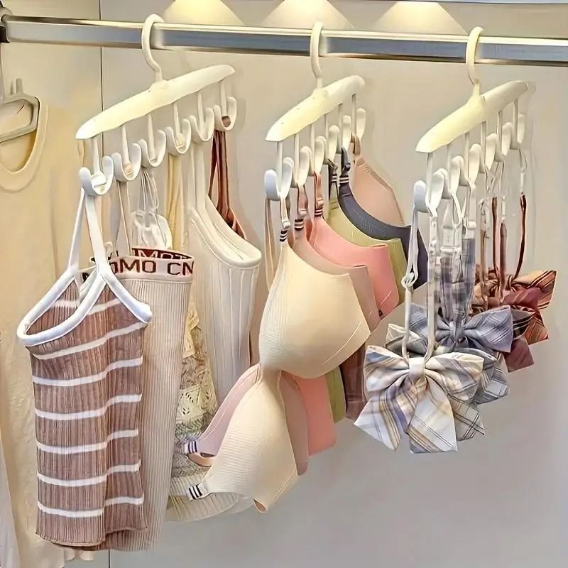 12-Hook Rotating Hanger – Space-Saving Closet Organizer for Accessories & Underwea