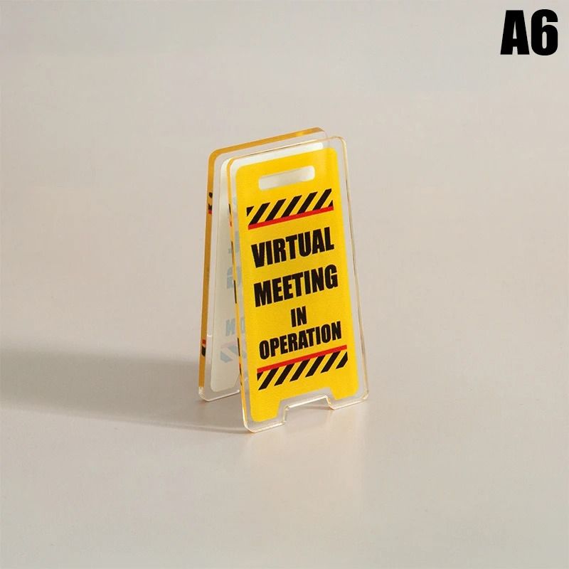 Mini Warning Board Acrylic Desk Sign Leave Me Alone Im Busy