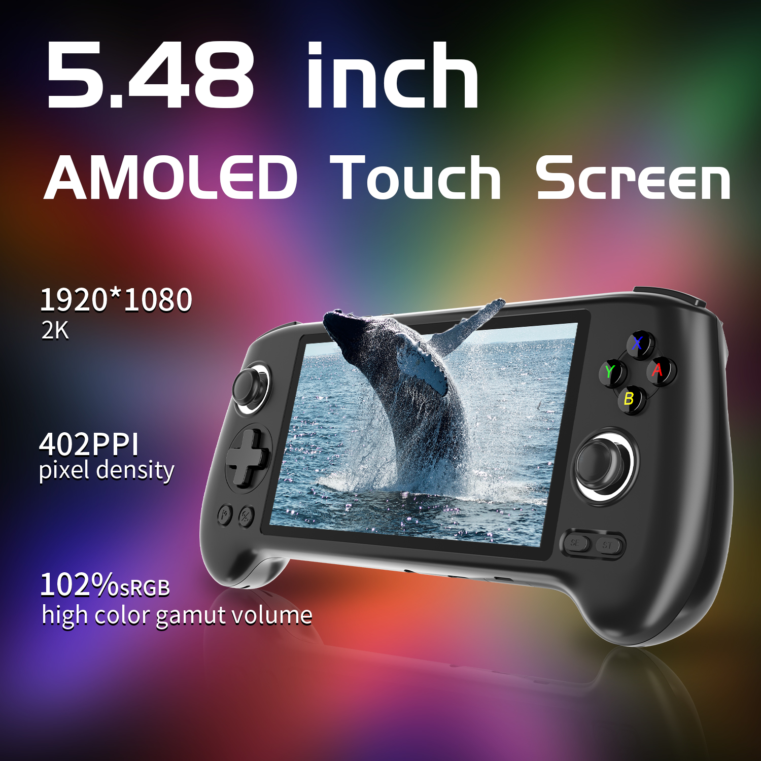 Retro Handheld Game Console, ANBERNIC RG556 w/ 5.48