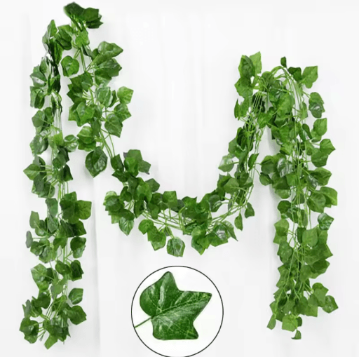21M Artificial Ivy Vine Garland Lush Green Hanging Leaf Decor for Home & Events