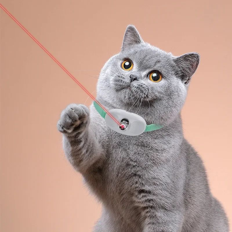 Laser Cat Toy Collar Attachment – cat collar laser for Hands-Free Play, interactive cat toy for Indoor Cats