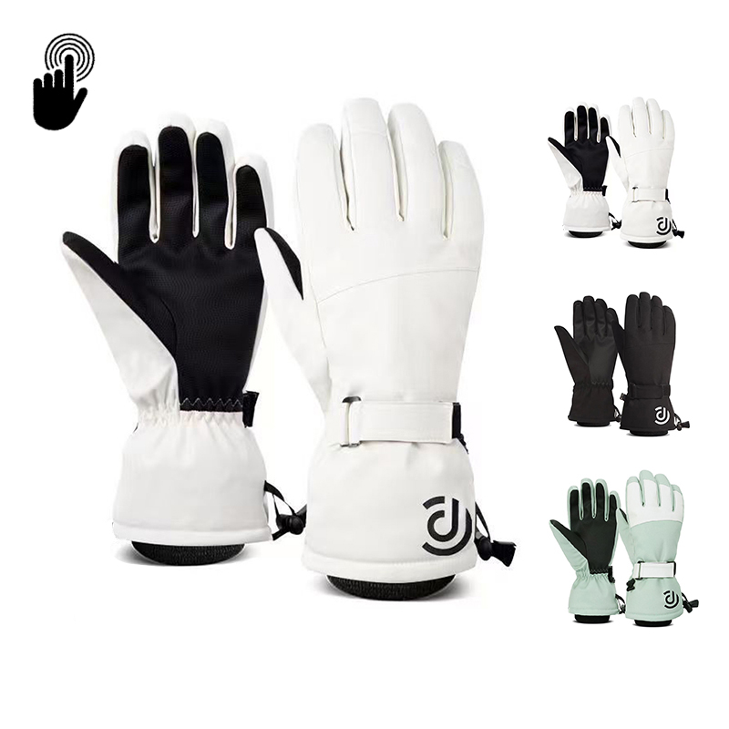Waterproof Winter Ski Gloves for Men Women, Windproof Touch-Screen Fleece Non-slip for Snowboard Snowmobile Cycling Skii