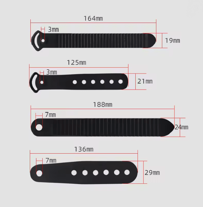 Snowboard Binding Ladder Strap Replacement Toe and Ankle Fixing Strap