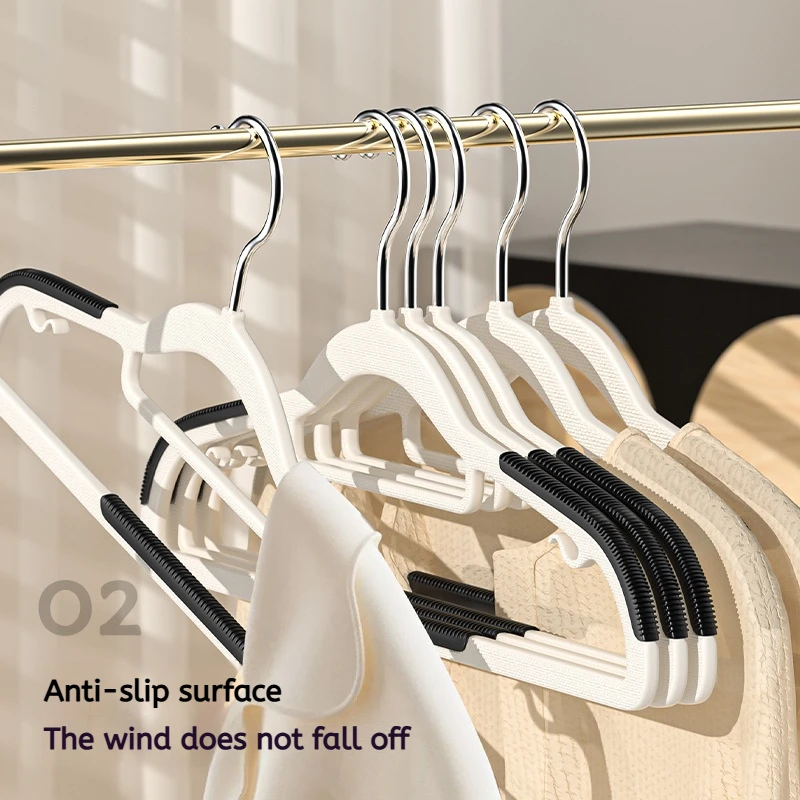 Anti-Slip Multifunctional Household Hanger for Bedroom Clothes Wardrobe Wet and Dry Use