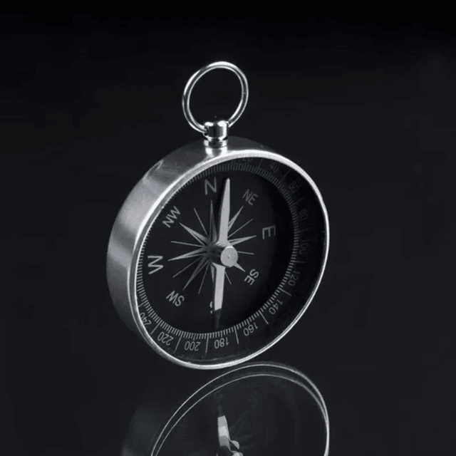 G44 Aluminum Compass Keychain Mini Pocket Navigation Tool