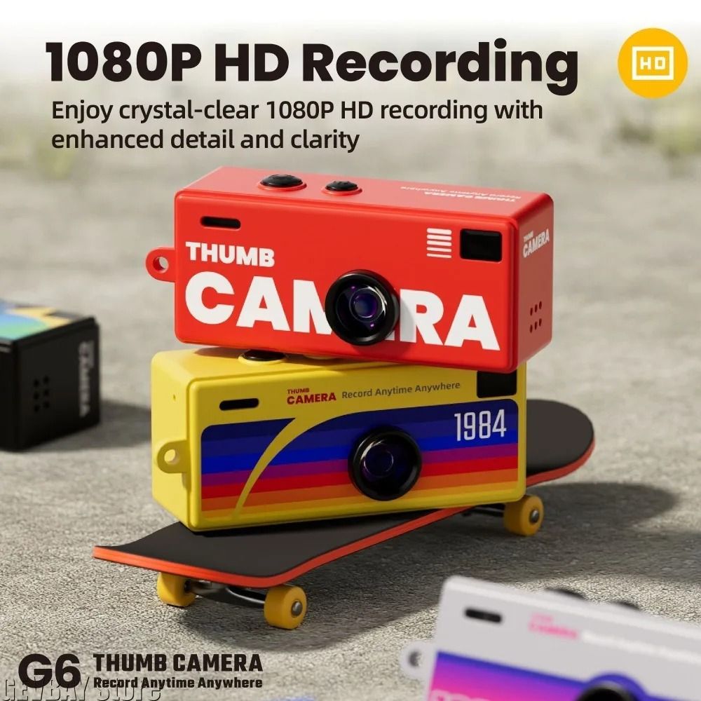 Retro 1984 Thumb Camera – Mini Keychain CCD Digital Camera – High-Yield Nostalgic Interaction Hub