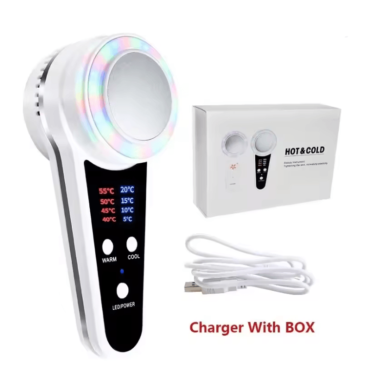 Cryotherapy Facial Massager Hot and Cold Skin Rejuvenation Device