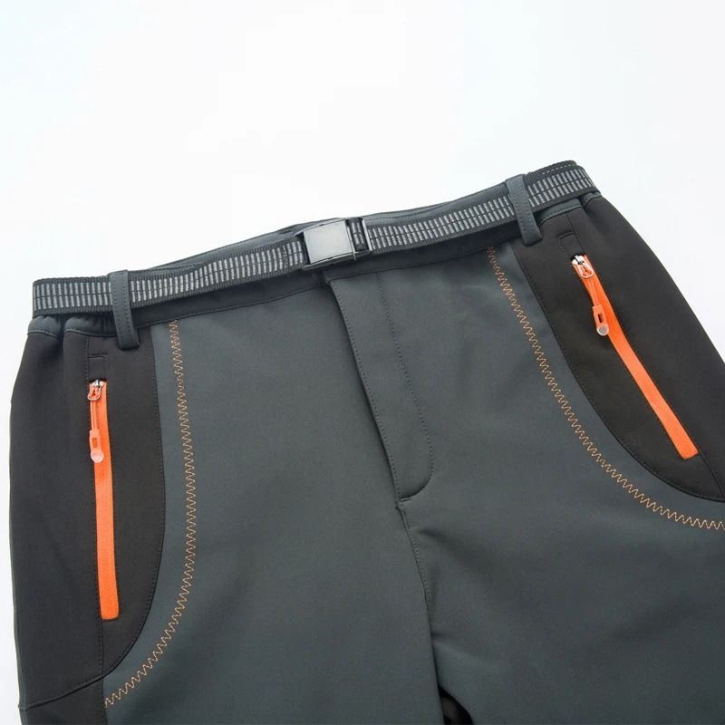 Mens Winter Waterproof Hiking Pants with Fleece Lining