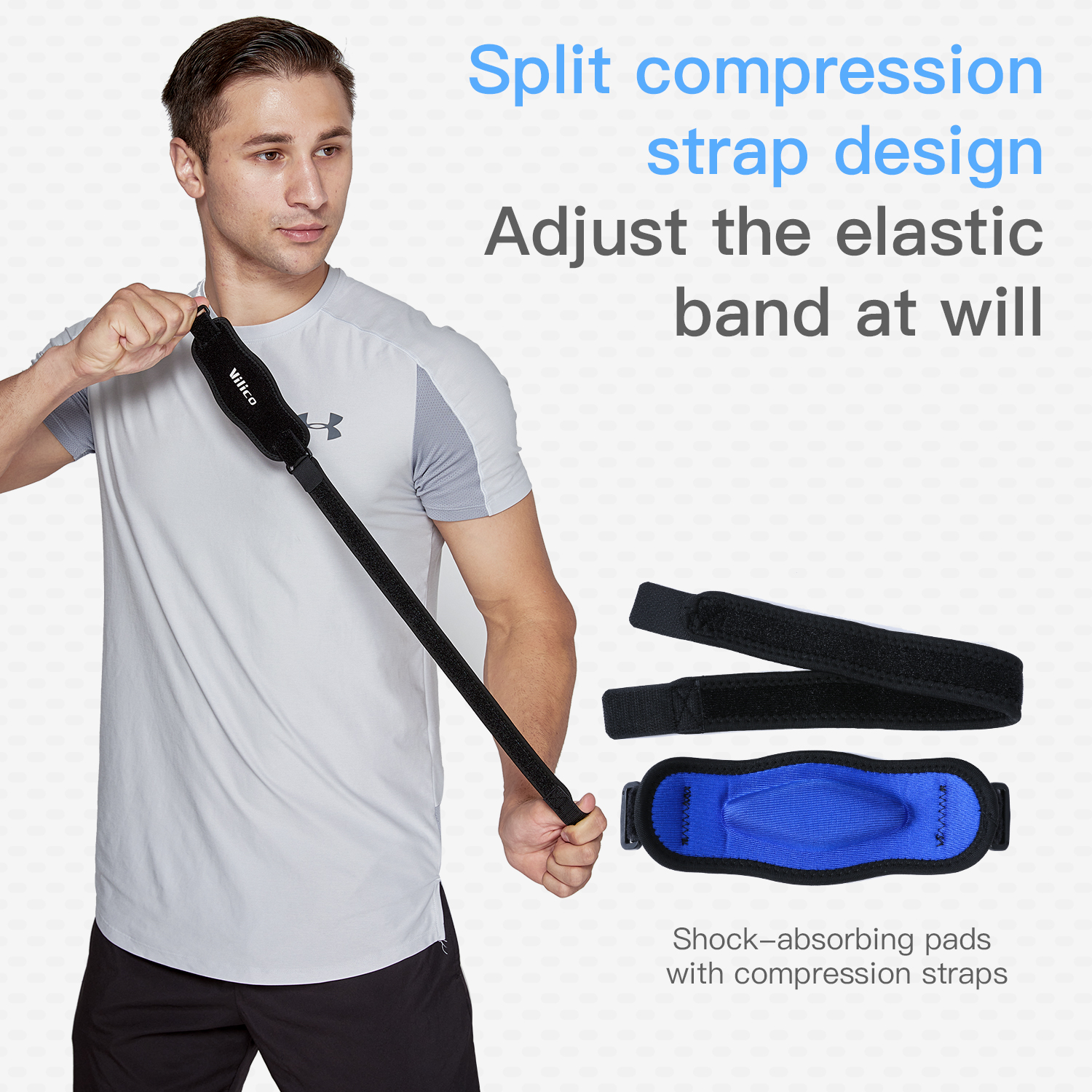 Elbow Support Strap for Basketball & Tennis Soft Cushion Epicondylitis Elbow Pad for Pain Relief