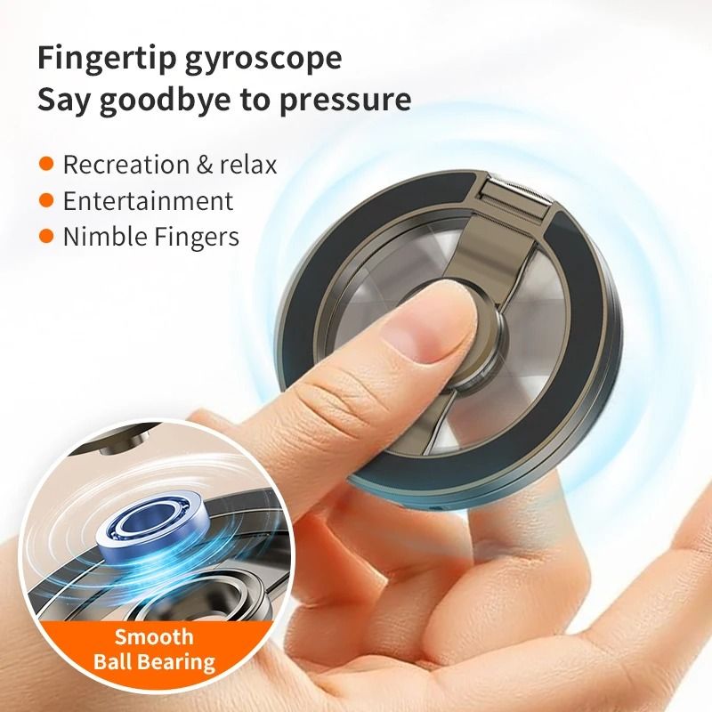 Double Magnetic Phone Ring Stand – Ultra-Strong Foldable Metal Bracket