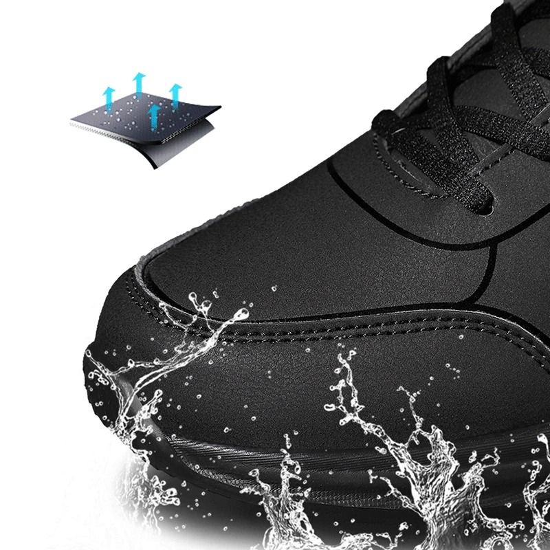 Men Winter Running Shoes Lightweight Anti Slip Walking Sneakers