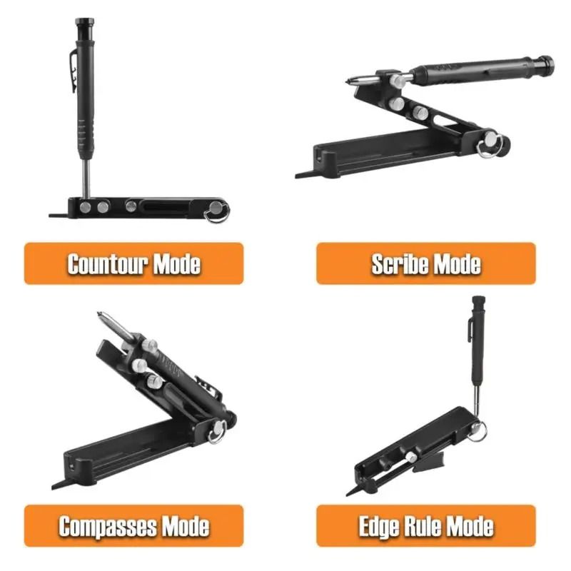 Adjustable Contour Gauge Scribing Tool for Woodworking and DIY Projects