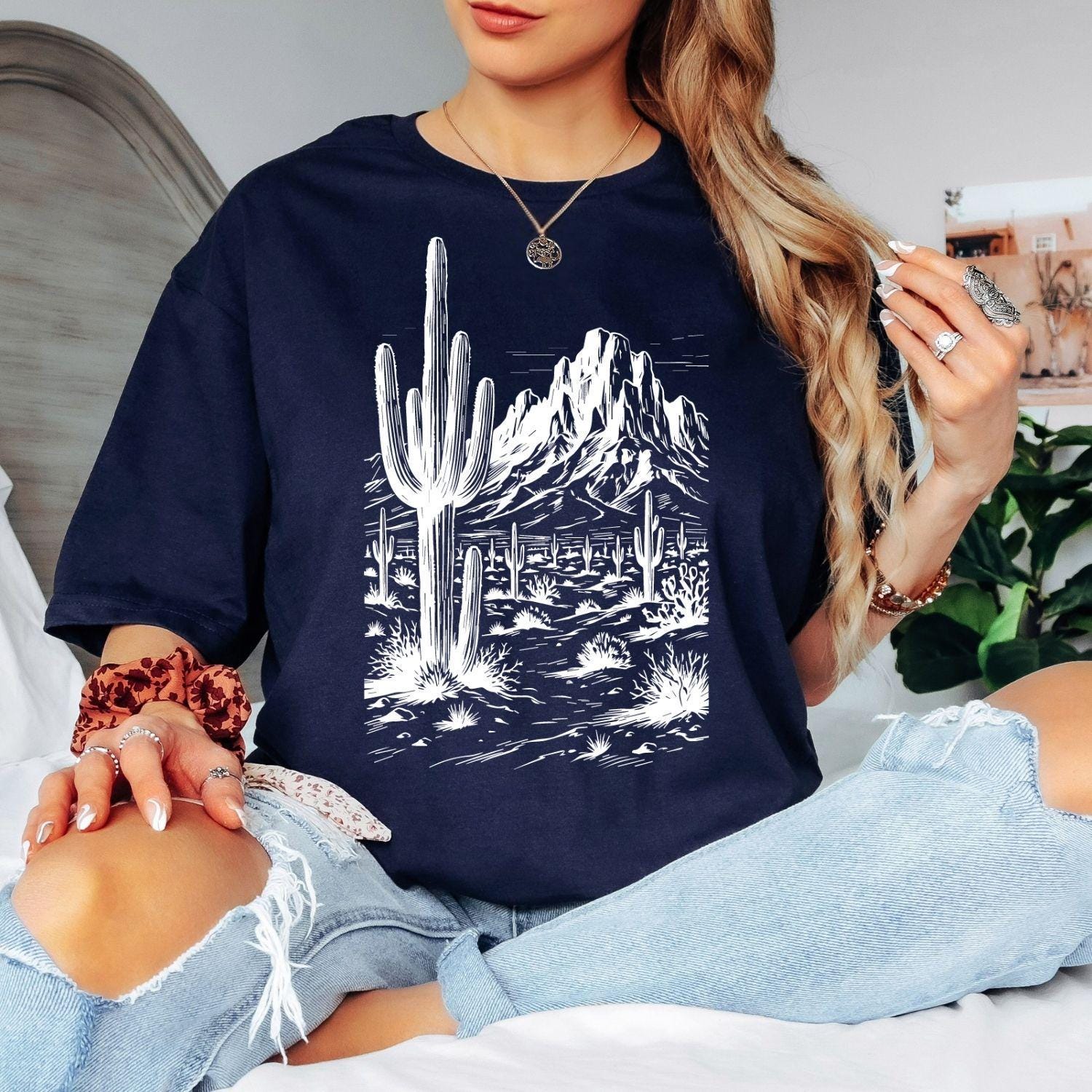 Arizona Desert Shirt Desert Cactus Tee Boho Southwest Vintage Graphic Tee