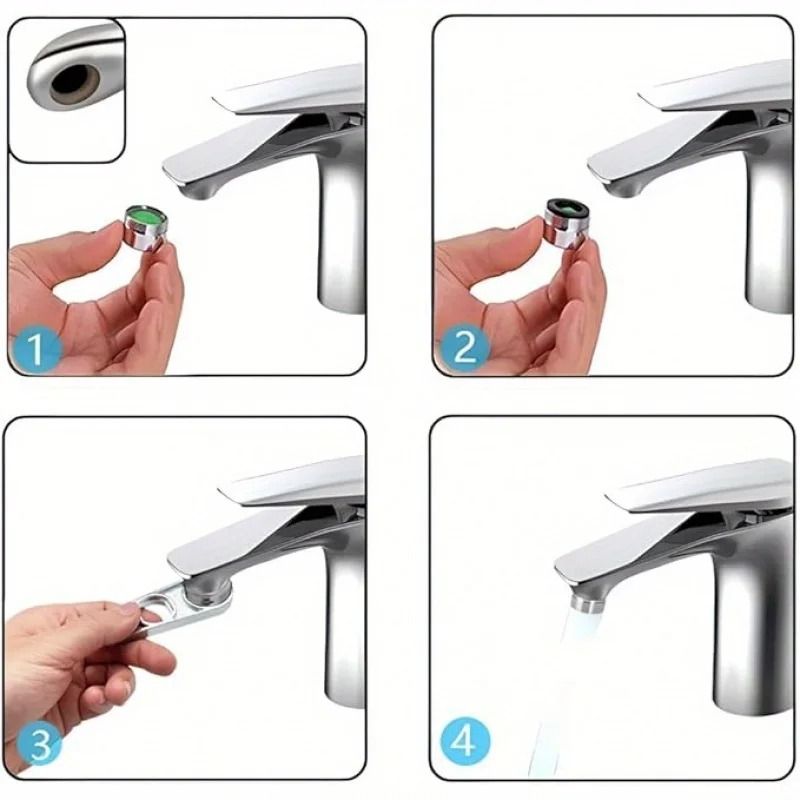 2-in-1 Faucet Aerator Wrench – Professional Bubbler Removal Tool – Multi-Functional Plumbing Maintenance Key