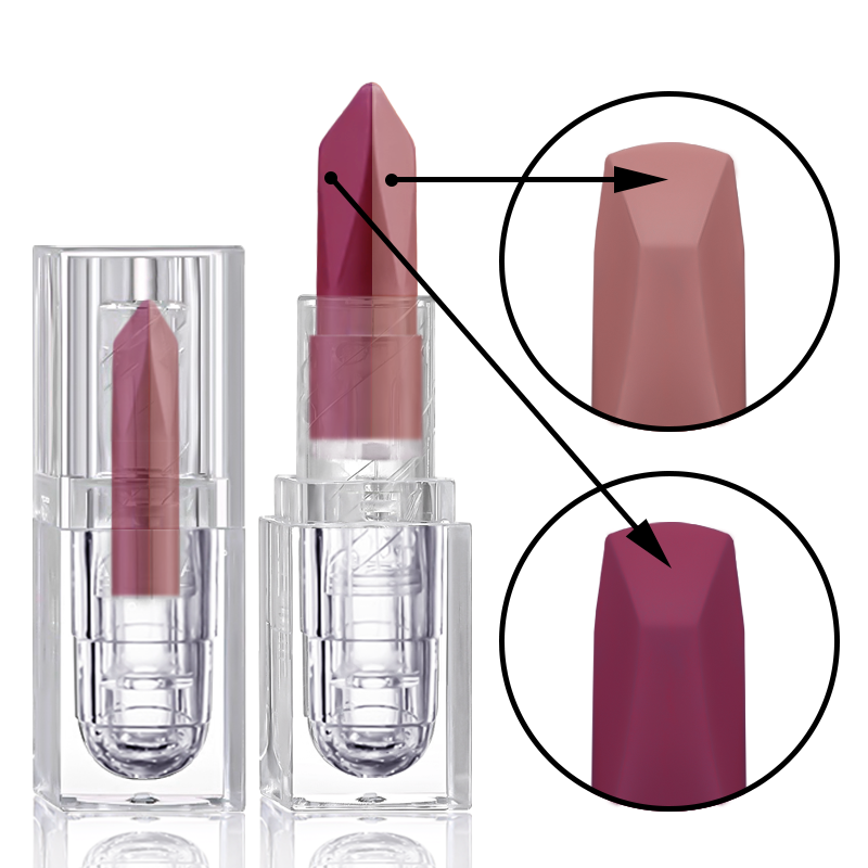 2 In 1 Lip Liner & Lipstick, Waterproof Matte Lip Combo Pencil, Tapered Sharp End Long-Lasting Lipliner & Lipstick