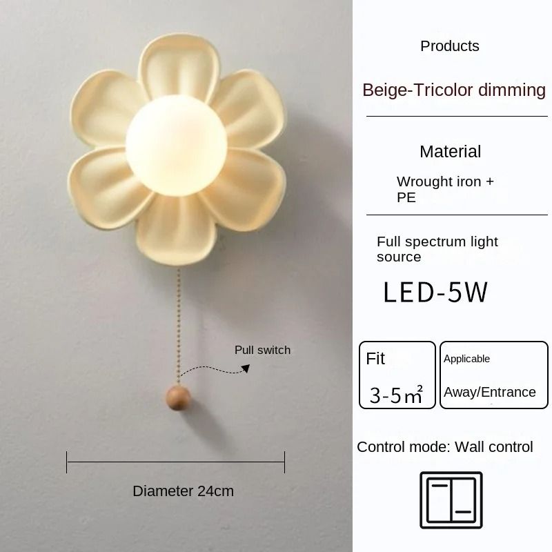 Resin Flower Ceiling and Wall Light