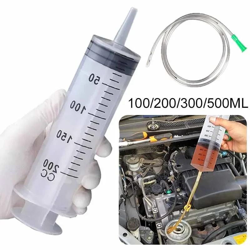 Large Capacity Reusable Syringe Oil Pump with Hose