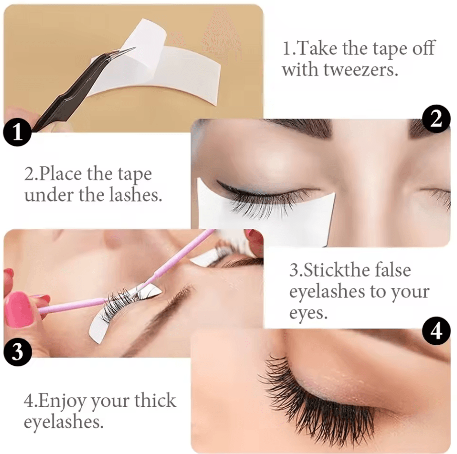 110 Pcs Eyelash Extension Gel Pads | Under Eye Adhesive Foam Tapes & Eyepad Makeup Accessories
